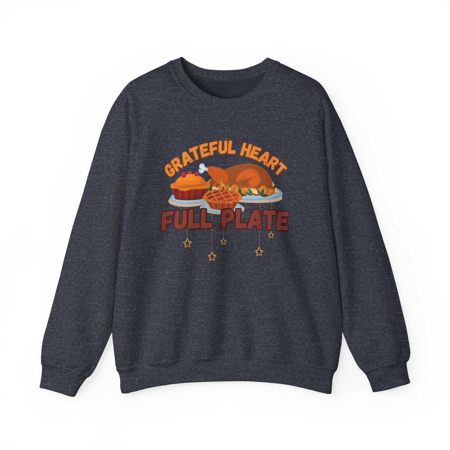 Grateful Heart, Full Plate Crewneck Sweatshirt