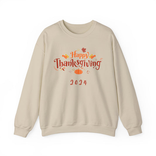 Happy Thanksgiving 2024 Crewneck Sweatshirt