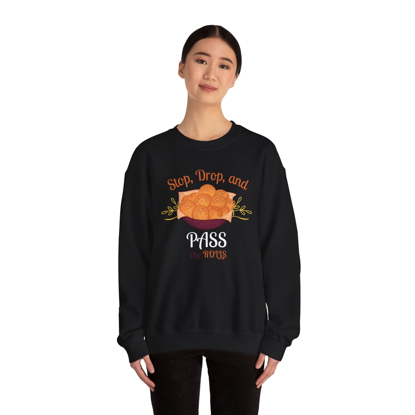 Stop, Drop, and Pass the Rolls Crewneck Sweatshirt