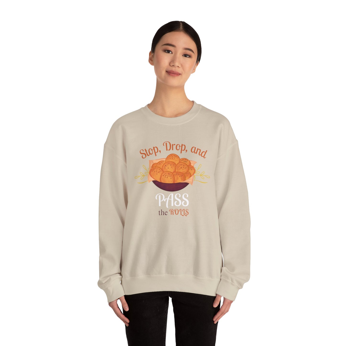 Stop, Drop, and Pass the Rolls Crewneck Sweatshirt