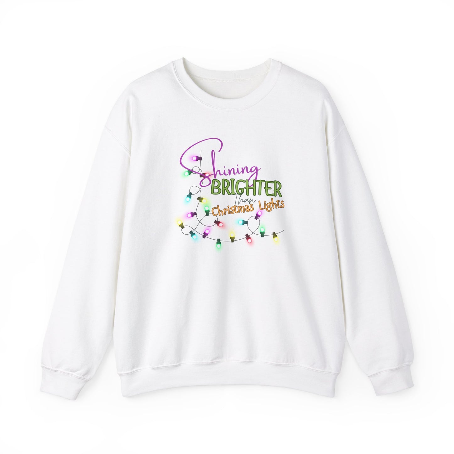 Shining Brighter Than Christmas Lights Crewneck Sweatshirt