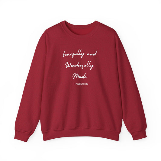 Fearfully and Wonderfully Made Crewneck Sweatshirt