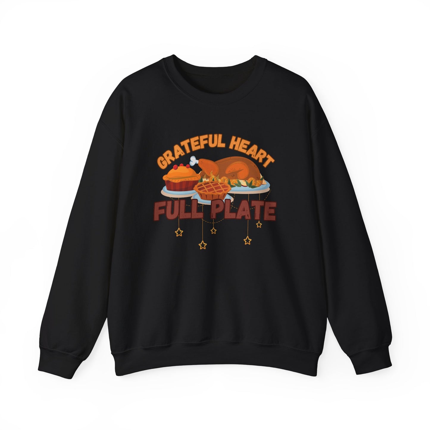 Grateful Heart, Full Plate Crewneck Sweatshirt