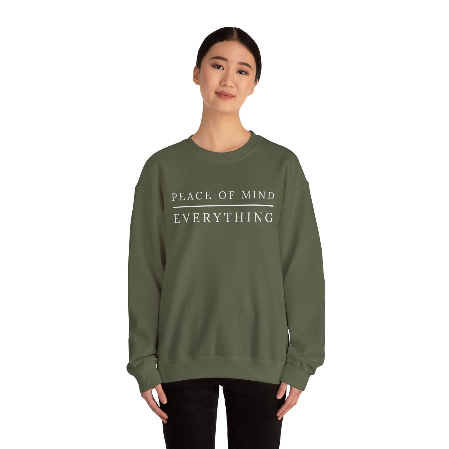 Peace of Mind Over Everything Crewneck Sweatshirt