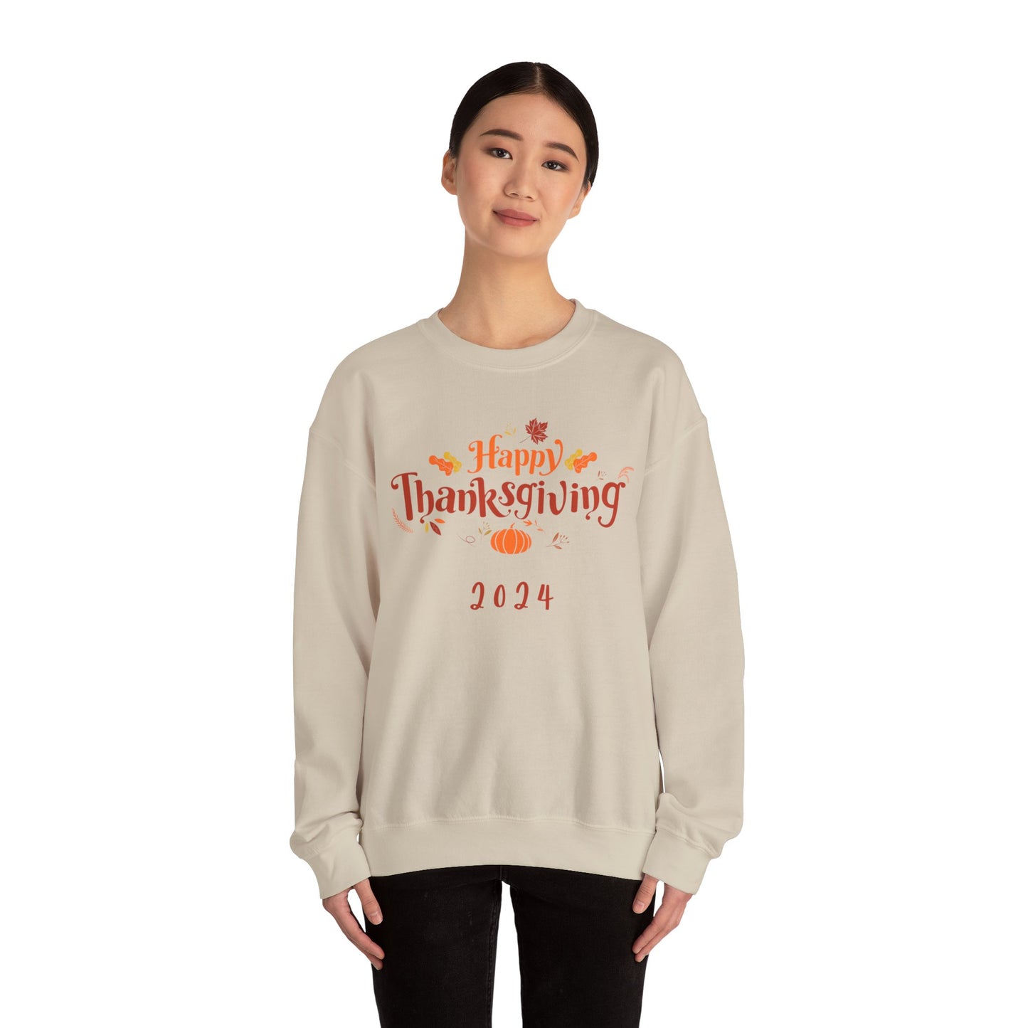 Happy Thanksgiving 2024 Crewneck Sweatshirt