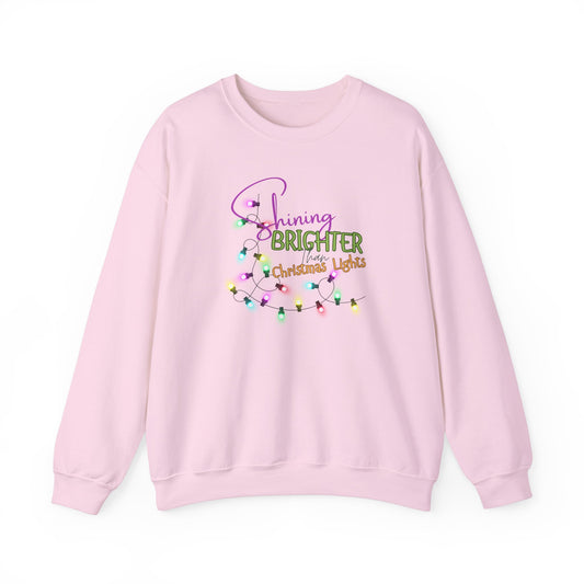 Shining Brighter Than Christmas Lights Crewneck Sweatshirt