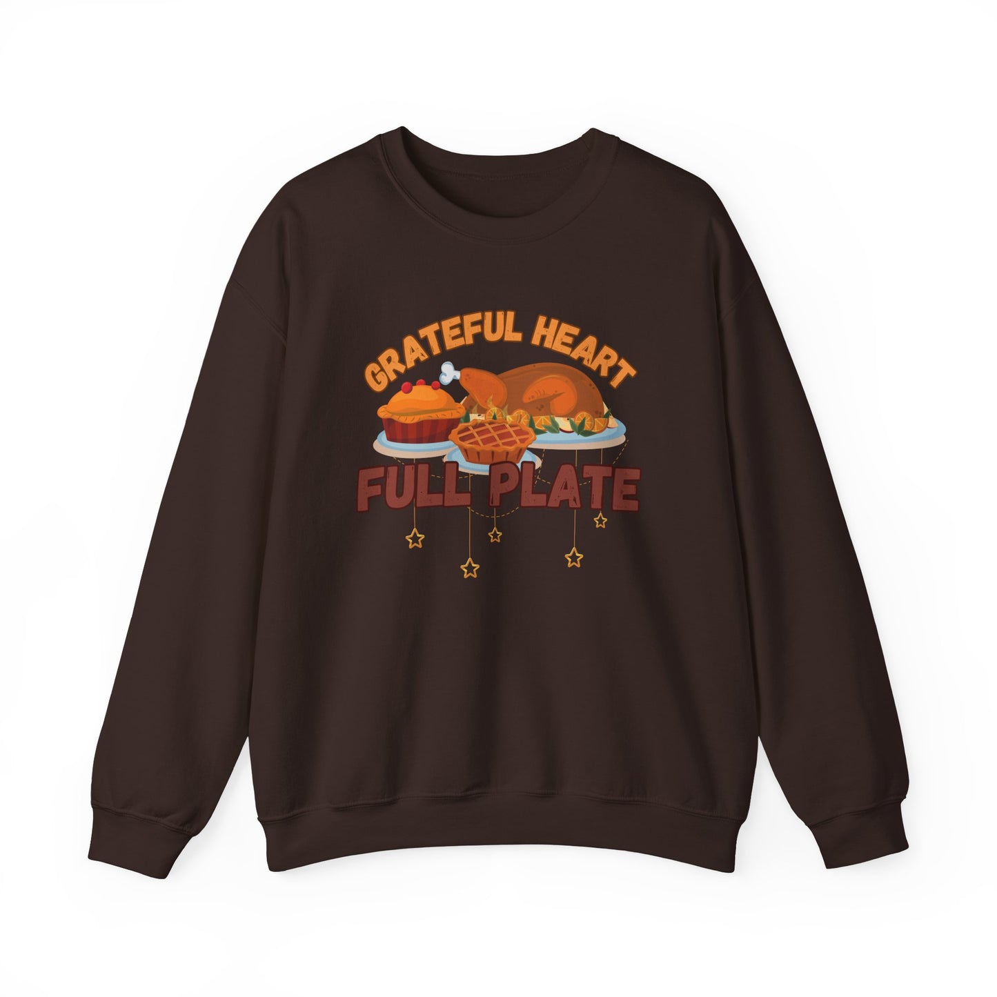 Grateful Heart, Full Plate Crewneck Sweatshirt