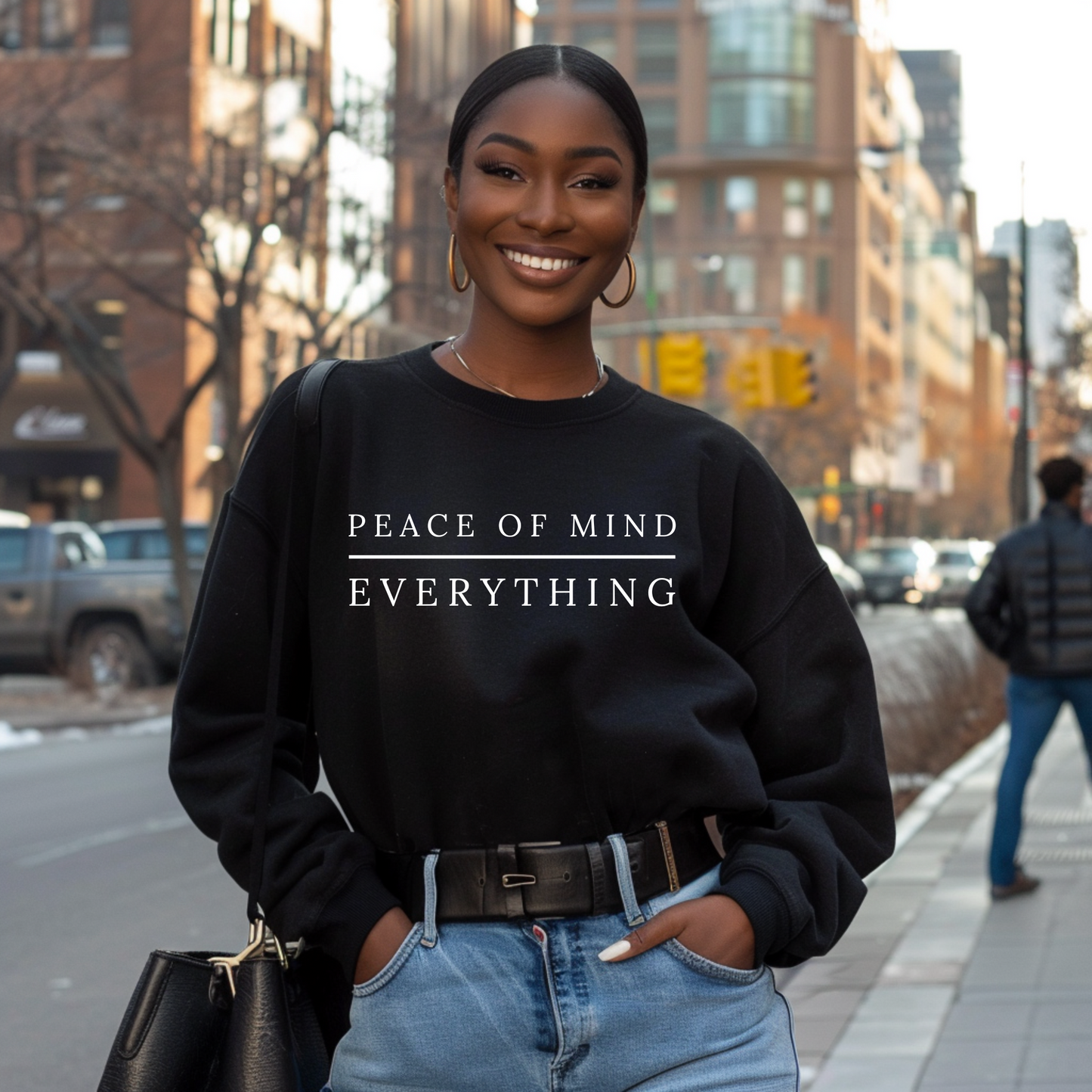 Peace of Mind Over Everything Crewneck Sweatshirt