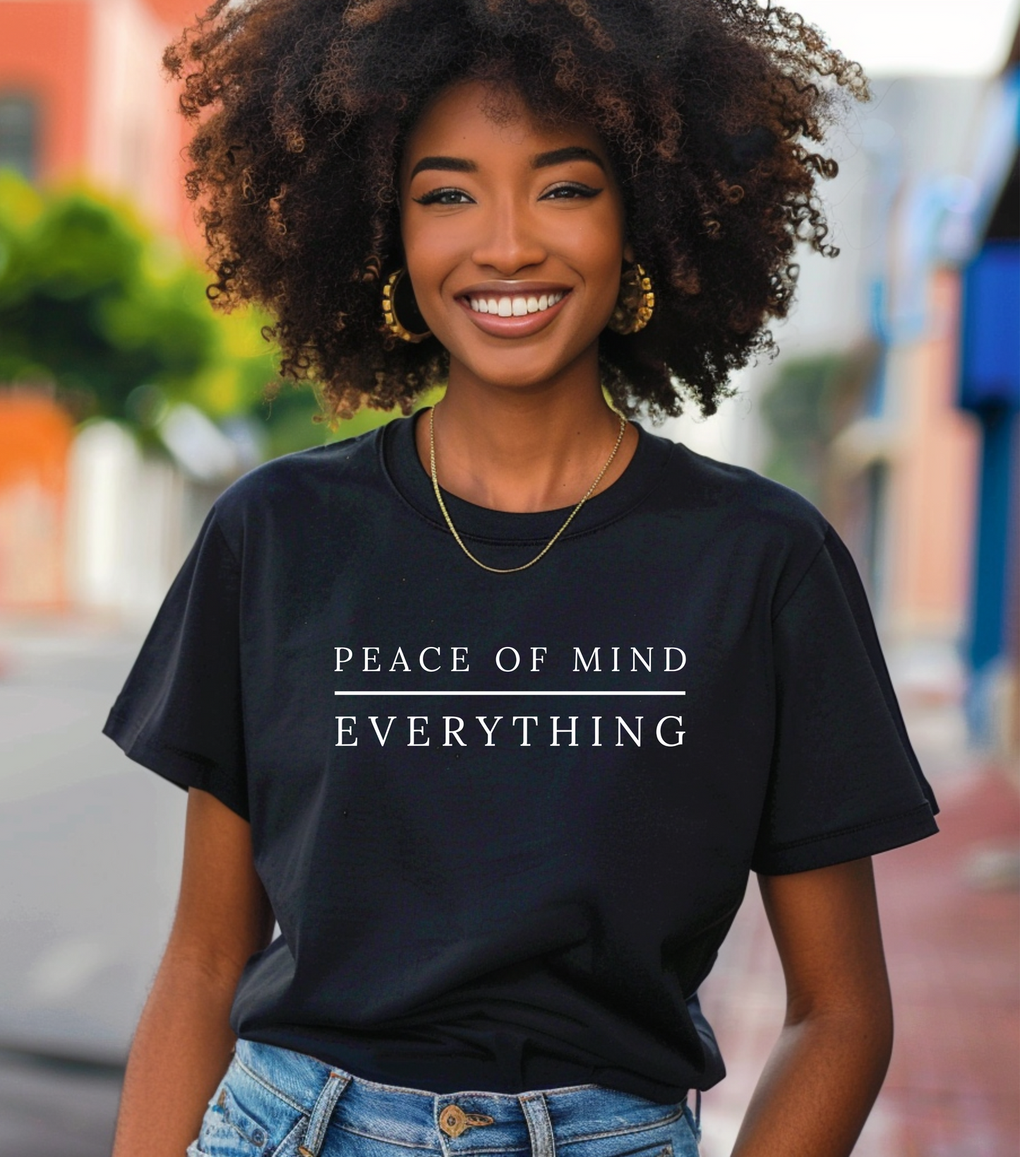 Peace of Mind Over Everything Heavy Cotton Tee